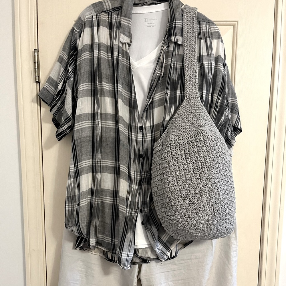 Knit purse-grey